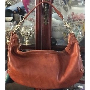 JUICY COUTURE BROWN LEATHER HOBO BAG
